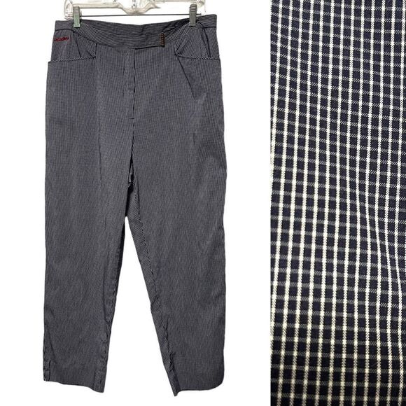 LAUREN RALPH LAUREN Check Plaid Lightweight Ankle Pants 14 - Picture 1 of 7